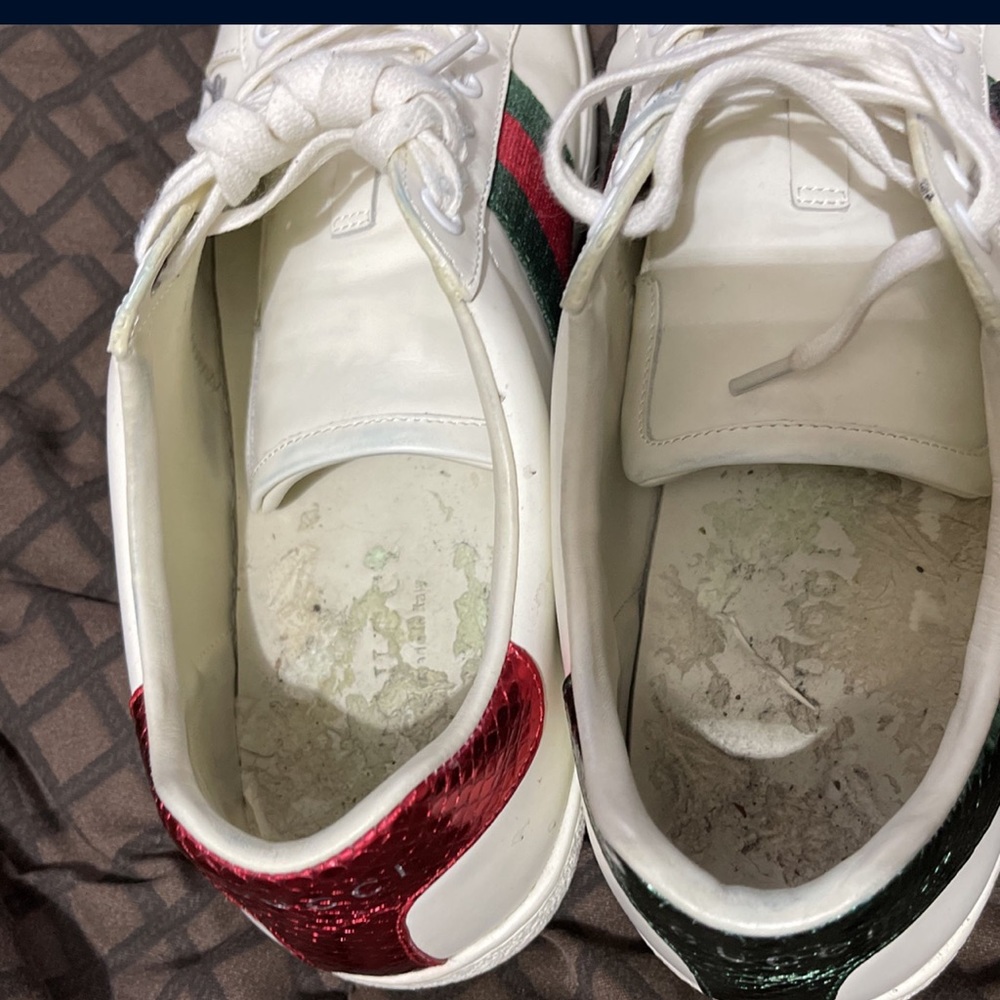 Gucci Men's Ace embroidered "snake" | white |sneaker size 9 - Picture 5 of 12